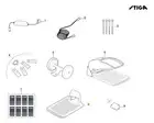 Base Of Refill Original Stiga a3000 Rtk Robot Lawn Mower 381795002/0