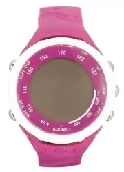 SUUNTO WOMEN'S T1C HEART RATE MONITOR FITNESS SPORT WATCH, TRUE FUCHSIA WHITE
