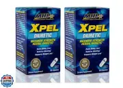 MHP Xpel Maximum Strength Diuretic Capsules, 80 Count (Pack of 2) (Packaging