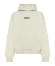 Fear Of God Essentials Logo Plaque Kangaroo-Pocket Hoodie XXS,S,XL,XS,L,M,XXL Nude