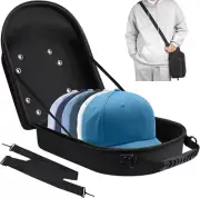 Hard Hat Travel Case for Baseball Caps Hat Storage with Handle & Shoulder Strap