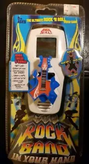 Set Of 2 Handheld Games Simon Carabiner And Rock Band In Your Hand New Sealed