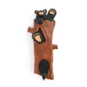 Black Bear Single Key Hook by Jeff Fleming Bearfoots Rustic Home Cabin Decor