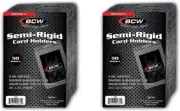 100 BCW Semi-Rigid Card Holders SR1 For Grading Submissions PSA SGC BGS