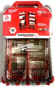 Milwaukee SHOCKWAVE Impact Duty 48-32-5151 Screw Driver Bit Set (70-Piece) SB13