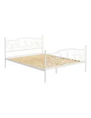 [Artiss] GROA Queen Size Metal Bed Frame in White