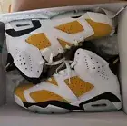 Jordan 6 VI High 9.5 White Yellow Ochre Yellow Black 4 5 3 1 11