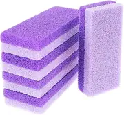 5 Pcs Foot Pumice Stone for Feet Callus Remover and Scrubber, Pedicure Tools Pumice Sponge Exfoliator Tool for Feet Dead Skin Remover(Purple)
