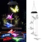 Garden Hanging Outdoor Wind Chimes Colour Changing Decor Solar Powered LED Light