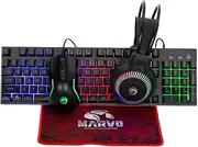 PC Gaming Keyboards - Wired 75 Keyboard with RGB Backlit, Compact and Ergonomic Design for Gamers, Mechanical Switches, Full Key Rollover, and Detachable USB Cable for Windows and Mac