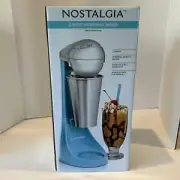 Nostalgia Retro Electronic 2 Speed Milkshake Maker 16oz Stainless Steel Cup New