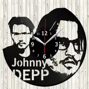 Johnny Depp Vinyl Record Wall Clock Decor Handmade 4598