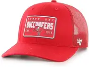 47 Tampa Bay Buccaneers Hardline Trucker RF Unisex Baseball Cap - Red, Red, One size