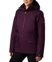 Columbia Mount Erie Waterproof Interchange Hooded Jacket Purple XS MSRP $240 NWT