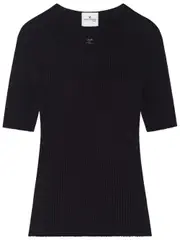 [Courrèges] Solar light jumper M Black