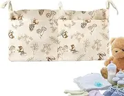 Bedside Hanging Storage Bag - Portable Diaper Organizer, Crib Organizer Bag | Infant Bed Baby Hanging Nursery Organizer, Stroller Bedside Storage Diaper Organizer for Toddler Crib, Stroller