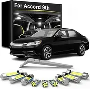 15Pcs Car LED Interior Lights Bulb Kit, For Honda Accord 9 MK9 9th Gen 2013 2014 2015 2016 2017 Indoor Accessories