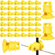 Frienda 100 Pcs Electric Fence Wire Insulators Screw round Post Insulator Fence