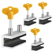Window Locks 4 Sets Sliding Security Window Lock with Key for Vertical & Hori...