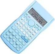 Scientific Calculator 12 Digit, Multifunction Large Display Function Calculator with 240 Functions, Sliding Hard Cover for Students (Blue)