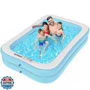 Sumbee Inflatable Swimming Kiddie Pool for Adults Kids Ages 4-8-12, Size 103"