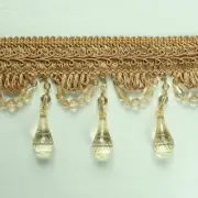 4"Crystal Beaded Fringe Trim-4091-8