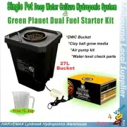 GreenPlanet Starter Kit & 27L DWC SYSTEM HYDROPONIC DEEP WATER CULTURE Square