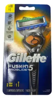 Gillette ProGlide Men's, 1 Handle and 2 Refills Cartridges- New