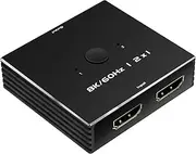 HDMI Switch 4K 120Hz 2 in 1 Out 2 Port Switch 1 Monitors 2 Computers Hdmi 4K 144Hz KVM Switch Monitor Switch HDMI 8K 60Hz Daoistek (hdmi 1.4 kvm 2 * 1)