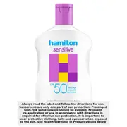 Hamilton Sensitive Sunscreen Lotion SPF50 265ml