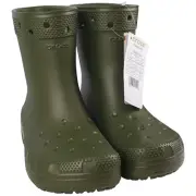 CROCS Classic Crush Boots Mens or Womens Size USA M 3/W 5 Army Green New In Bag