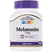 21st Century Melatonin 3mg 200 Tablets