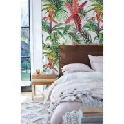 Tropical jungle removable Wallpaper green mural Self Adhesive Peel & Stick