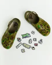 X-Large x Crocs Classic Clogs Camo Green