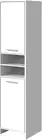 Bathroom Storage Cabinet, 185Cm Tall Adjustable Cupboard Side Table Corner Shelf