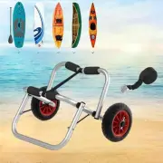 Trolley Kayak Boat Carrier SOLID TIRES Canoe Tote Cart SUP Foldable Cart 100KG