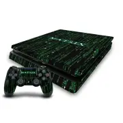 OFFICIAL THE MATRIX KEY ART VINYL SKIN DECAL FOR PS4 SLIM CONSOLE & CONTROLLER