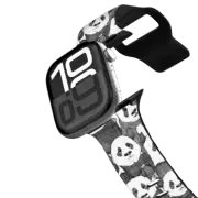 Apple Watch Series 10 (46mm) Impact Band just panda bears black white apple watch band