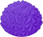 PVC Ball Stress Relief Yoga Massager Semicircle Foot Massage Balls Muscular Relaxation (Purple)