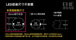 EHE】CREE XP-G3 S4 暖白4000K 6W高功率LED(搭25mm圓形鋁基) XPG3。先進SC5製程