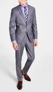 Kenneth Cole Reaction Men Ready Flex Slim Suit 40 R - 33 W NEW $395 29301056-056