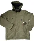 VANS OFF THE WALL DRILL CHORE COAT MTE INSULATED, ZIP OFF HOOD. MEN'S SIZE: M