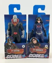 GI Joe Action Figures Destro And Baroness 5.5in Hasbro