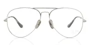 Ray-Ban RX8789 Aviator Titanium 1002 Men's Glasses Silver Size 58 - Private Health Rebate - Blue Light Block Available