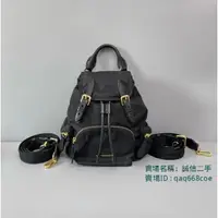 在飛比找蝦皮購物優惠-芷涵二手 BURBERRY 博柏利 Rucksack 黑色 