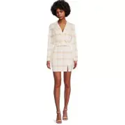 NWT NO BOUNDARIES JUNIORS XL 15/17 CROPPED FASHION BLAZER & SKIRT 2PC SET