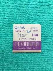 Jaeger Lecoultre Watch Blue Leaf Hands Pair, 20-MX