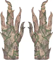 Pumpkin Sculpted Hands Glove Adult Size Tree Limbs Vines Creepy Decor Costume