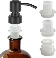 ALTGLAS Set of Silicone Stoppers for Upcycling Soap Dispenser Pumps (Set of 2 Fitting Rings for 0.7-0.9 in Bottle Mouth)