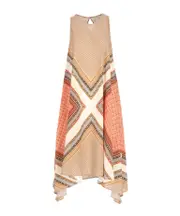 Antonelli Firenze Matilde Handkerchief Dress 42 Nude